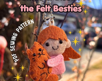 Meilleures amies de Bonnie & Biscuit the Felt | Patron de couture PDF | Adapté aux débutants