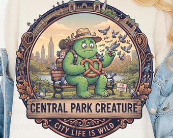 Central Park Creature PNG City Life Is Wild T-Shirt