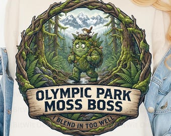 Olympic Park Moss Boss PNG I Blend In Too Well T-Shirt Design