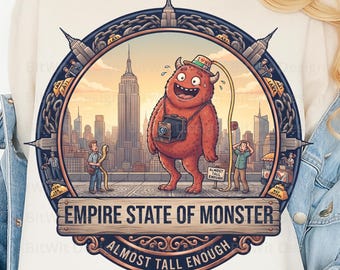 Empire State of Monster PNG Almost Tall Enough T-Shirt