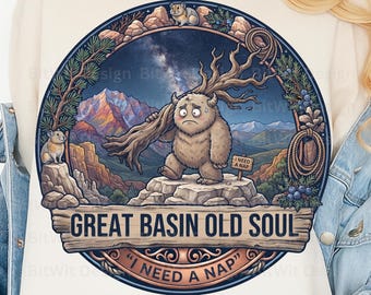 Great Basin Old Soul PNG I Need A Nap T-Shirt Design