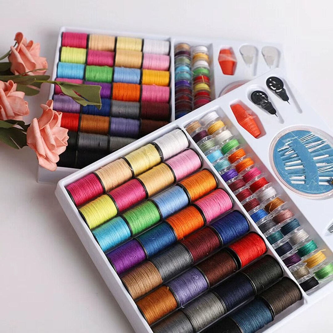 64-color Sewing Thread Kit – Reusable Polyester Spools for DIY Hand ...