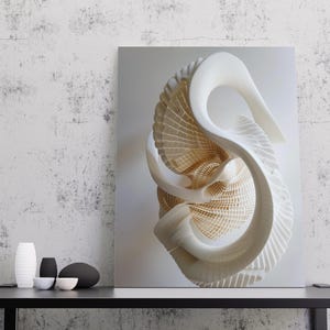 Sculptural Modern Kinetic Wall Art Minimalist Abstract Architecture Decor (Digital Download)