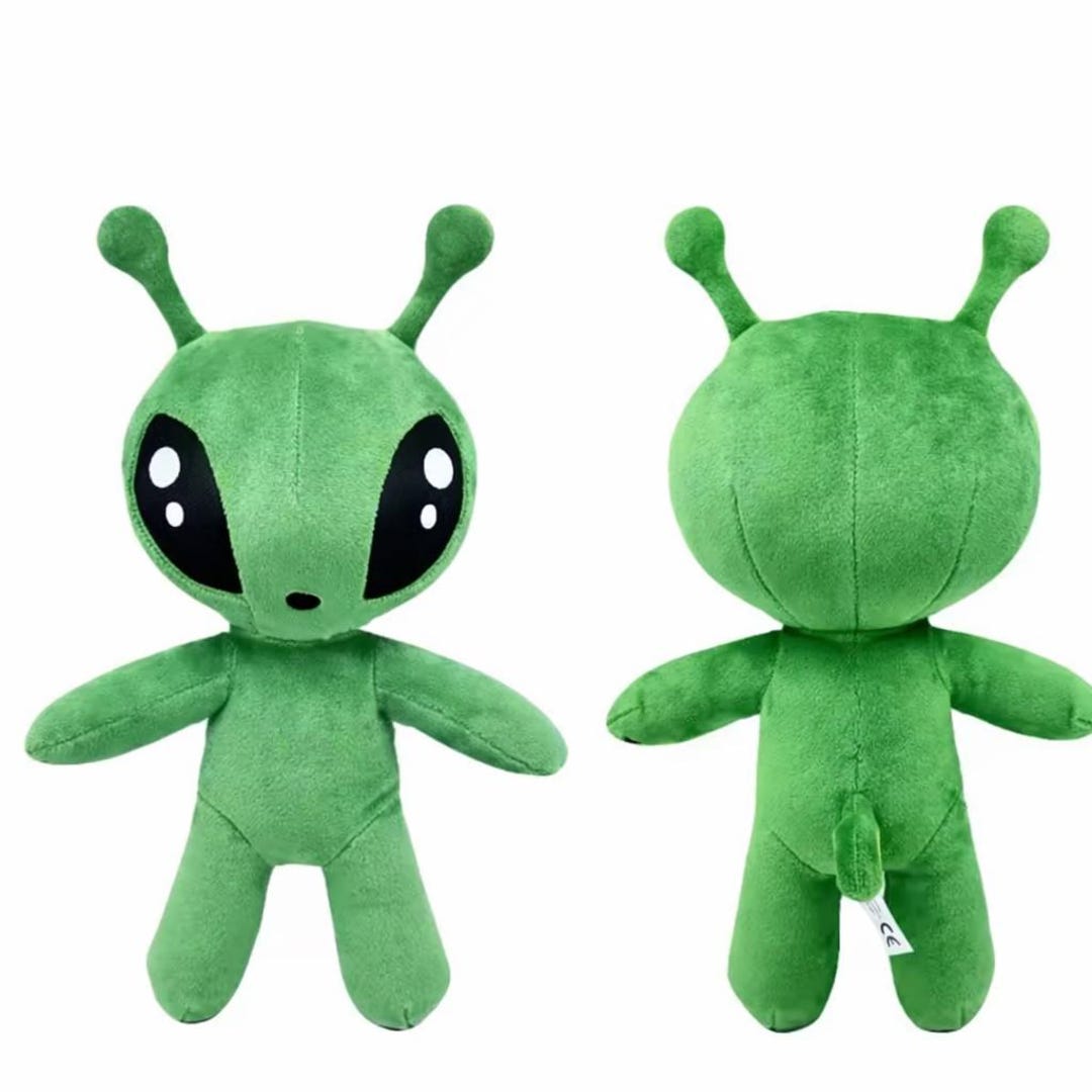 AFTONSPARV Green Alien Plush, Kawaii Stuffed Toy, Anime Soft Plushie - Etsy