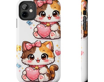 Decoden Phone Case | Kawaii Anime Cat Charm Protection