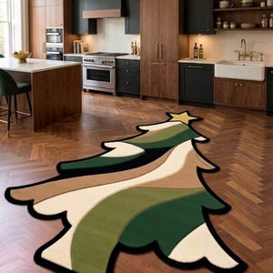 Handmade Abstract Rug, Artistic Irregular Shape Area Rug, Modern Statement Home Decor Piece