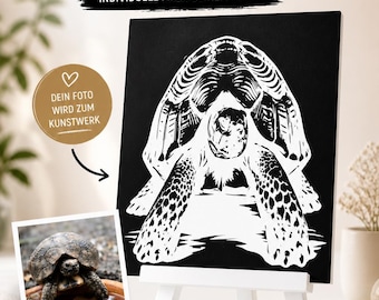 3D image from your photo | Personalized photo decor | Black and white portrait | Gift idea