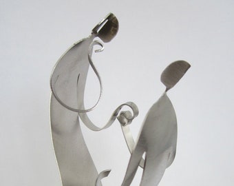 THE PROPOSAL- metal sculpture miniature- Couple Series