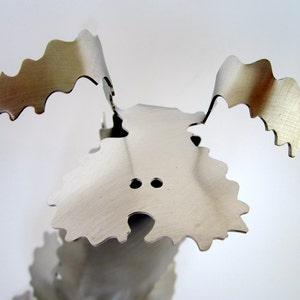 Collectable PUPPY LOVE  - metal sculpture miniature with heart
