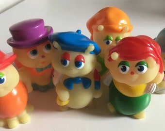 Vintage, retro, 80s, 1980s, Glo Friends, choose style, glow in the dark, glow worm, Glo bugs, playskool, 1986, 1988, NewellsJewels On etsy