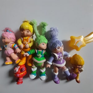 Vintage, 80s, 1980s toys , figures, Rainbow, Brite,  poseable pvc, choose style, by TinkerDee2 on Etsy