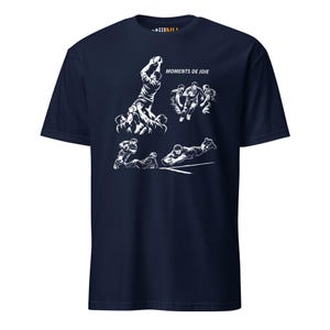 Rugby T-Shirt – MOMENTS OF JOIE , Vintage Sports Illustrations, Unisex Cotton Tee