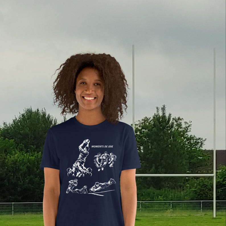 T-shirt Rugby Rigolo - Moments de Joie - Cadeau Idéal image 4