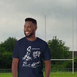 T-shirt Rugby Rigolo - Moments de Joie - Cadeau Idéal image 3