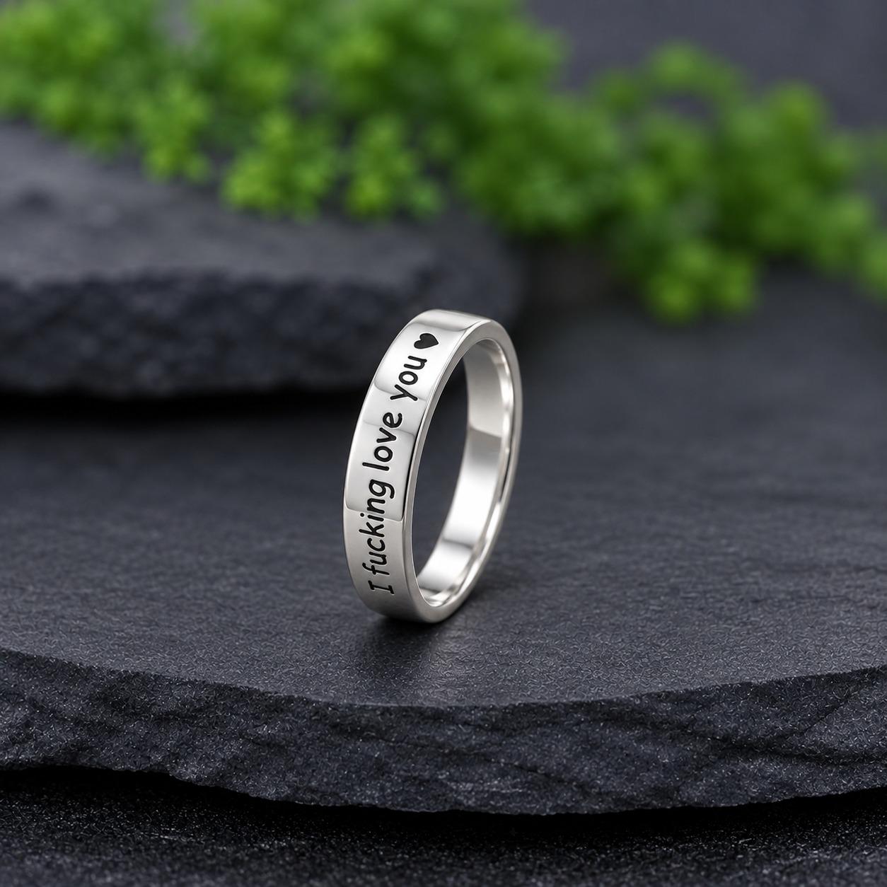 I Fuckin Love You Gold Ring - Etsy