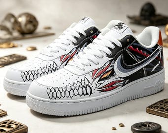 Personalizowane trampki, ręcznie malowane buty Ichigo Kurosakiego | Prezent urodzinowy dla fanów, obuwie cosplay