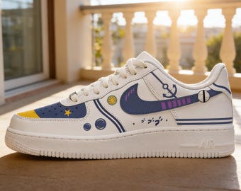 Tênis personalizados inspirados em anime, pintados à mão com o nome de Josuke Higashikata (JJL), streetwear personalizado para fãs.