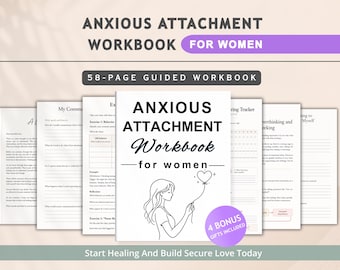 Ängstliche Verbundenheit Arbeitsbuch für Frauen | Bindungsangst, Selbstwertgefühl, Beziehungsangst (Digitaler Download)