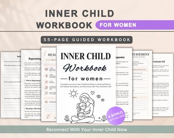 Inneres Kind Arbeitsbuch für Frauen | Kindheitsmuster heilen, Selbstwertgefühl aufbauen, Grenzen setzen