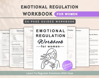 Arbeitsbuch zur emotionalen Regulierung für Frauen | Angst, Überwältigung, Bewältigung Fertigkeiten