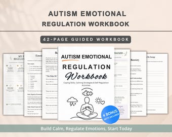 Autismus Emotionsregulierung Arbeitsbuch | Bewältigungsfähigkeiten, Beruhigungskonzepte, Aktivitäten zur Selbstregulierung