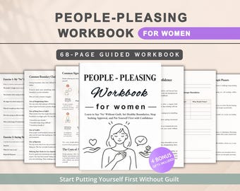 Menschen gefällig Arbeitsbuch für Frauen | Lerne, Nein zu sagen, Grenzen zu setzen und Vertrauen aufzubauen