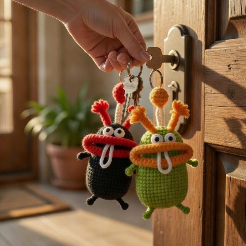 Monster Key Fob Pattern - Etsy UK