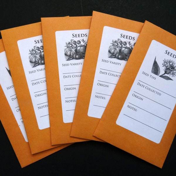 Seed Envelopes - Etsy