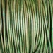 1mm Green Natural Dyed Genuine Leather Round Cord - 1.0mm Leather Cord - 2 Yard Increments