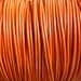 1mm Orange Leather Cord Round - 1.0mm leather cord - 2 Yard Increments