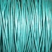 1mm Metallic Teal Genuine Leather Cord Round Turquoise Green - 2 Yard Increments