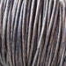 1.5mm Grey Distressed Leather Cord Round Natural Dye - 10 Yard Increments