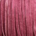 5mm Maroon Flat Real Suede Lace 5mm Wide Leather - 10 Yard increments