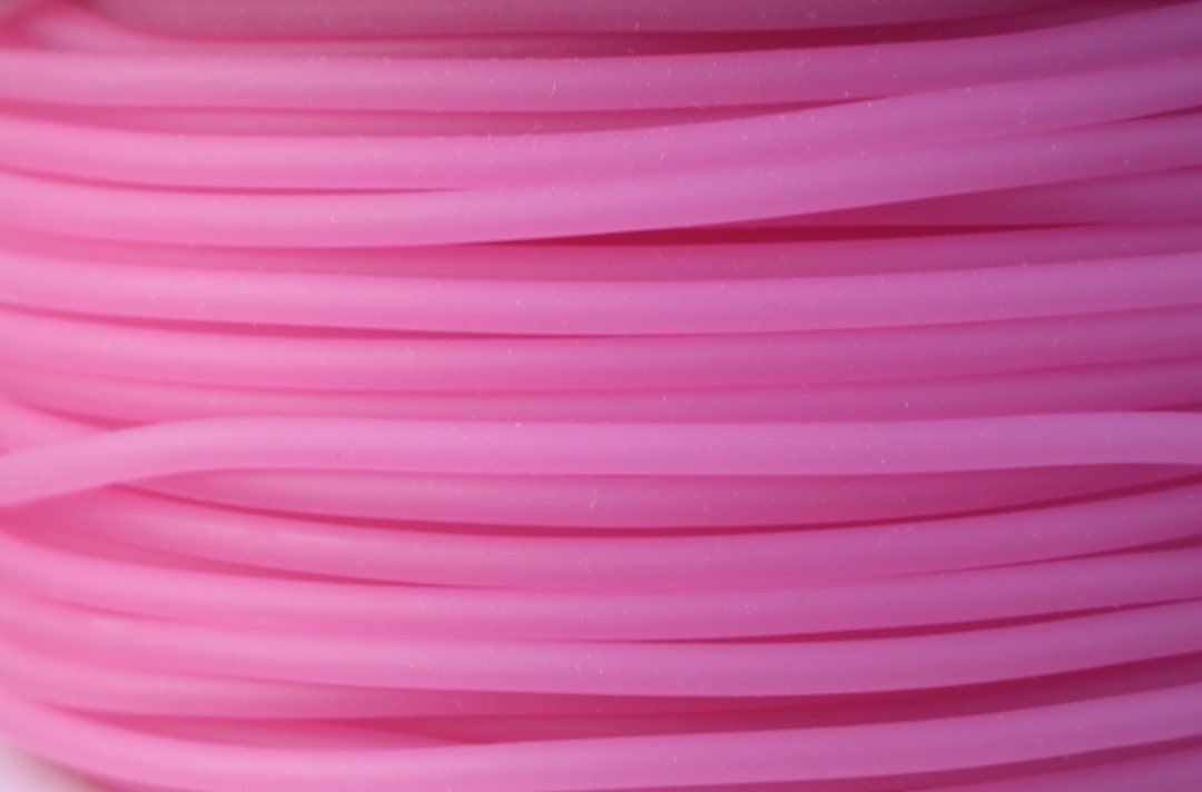 2mm Pink Rubber Cord Solid Round Synthetic Rubber 5 Yard Increments - Etsy