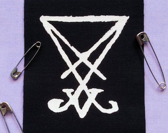 Luzifer Symbol Satanic Handmade Sew-on Fabric Patches