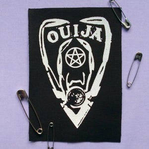 Ouija Spider Pentagram Planchette Horror Halloween Sew-on Patches