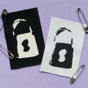 Handgemaakte Lock Punk-patches van stof