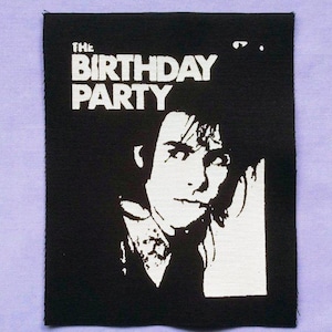 Nick Cave The Birthday Party postpunk opnaaibare stoffen patches
