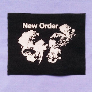 ニュー・オーダー ポストパンク 縫い付け布パッチ