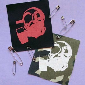 Gas Mask Cyber punk Patches (Red & Camo ver.)