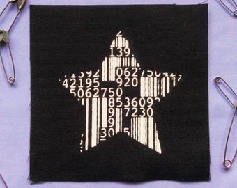 Barcodes Star Cyber punk Patches