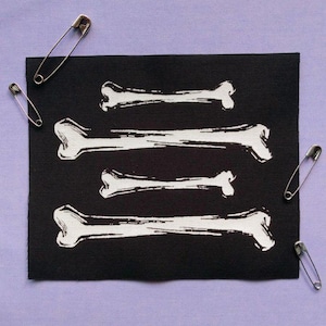 4 Bones Gothic Halloween Aufnäher Sets