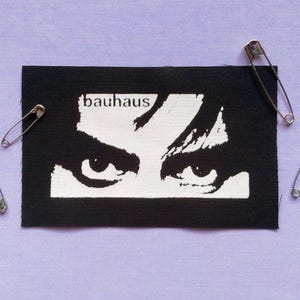 Bauhaus Peter Murphy Eyes Post Punk Fabric Sew-on Patches