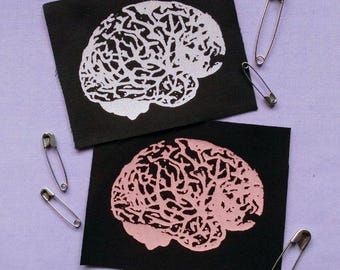 Brain Horror Halloween Sew-on Patches