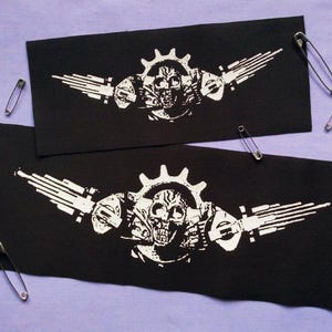 Industrial Skull Cyberpunk Patches