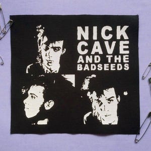 Nick Cave and the Bad Seeds postpunk opnaaibare stoffen patches