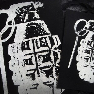 Syringe Screen print Sew-on Patch Fetish Goth Punk