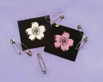 Sakura Cherry Blossoms Mini Sew-on Patches