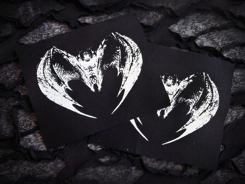 Syringe Screen print Sew-on Patch Fetish Goth Punk