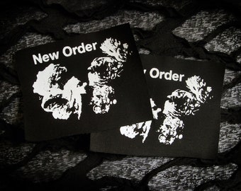 New Order Screen print Sew-on Patch - Post Punk, Goth